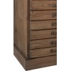 Armoire Tiroirs + Vitrine Bois Marron