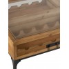 Table Basse Pour Bouteilles De Vin Bois Naturel