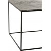 Table De Salon Rectangulaire Oxidize Aluminium/Metal Antique Noir/Vert