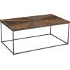 Table De Salon Shanil Bois/Metal Naturel/Gris