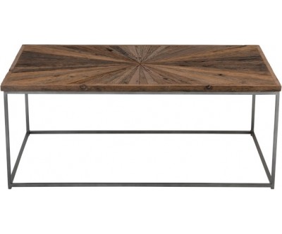 Table De Salon Shanil Bois/Metal Naturel/Gris