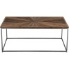 Table De Salon Shanil Bois/Metal Naturel/Gris