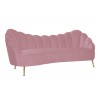 Canapé 3 places Velours rose / gold Cosette
