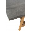 Table De Salon Rectangulaire Bois/Metal Gris/Naturel