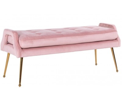 Banc canapé Khaki rose / Or Rebel