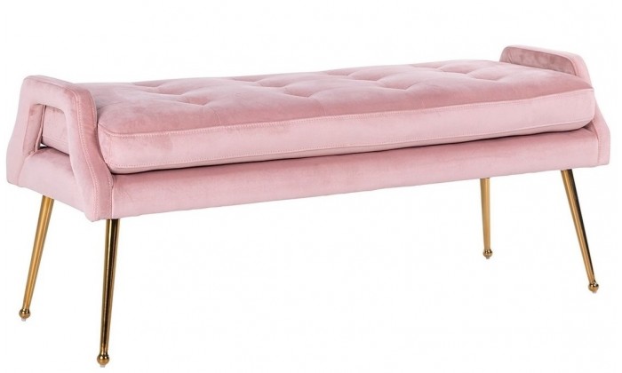 Banc canapé Khaki rose / Or Rebel