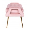 Banc canapé Khaki rose / Or Rebel