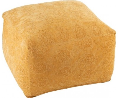 Pouf Fayola Coton Ocre