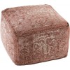 Pouf Imprimes Irregulier Coton Rose