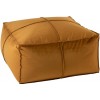 Pouf Carre Velours Ocre