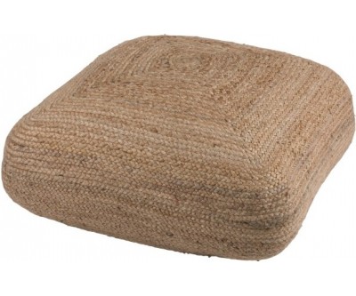 Pouf Carre Jute Naturel