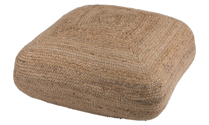 Pouf Carre Jute Naturel