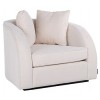 Fauteuil avec 2 coussins White/Gold Darwin