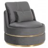 Fauteuil Stone velours / Or Kylie