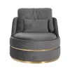 Fauteuil Stone velours / Or Kylie