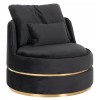 Fauteuil Stone velours / Or Kylie