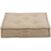 Coussin Bas Coton Beige