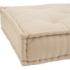 Coussin Bas Coton Beige