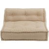 Coussin Dossier Coton Beige