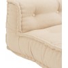 Coussin Dossier Coton Beige