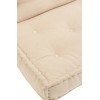 Coussin Dossier Coton Beige