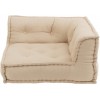 Coussin Angle Coton Beige