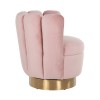 Fauteuil rose faux peau de mouton Mayfair