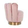 Fauteuil rose faux peau de mouton Mayfair