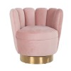 Fauteuil rose faux peau de mouton Mayfair