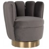 Fauteuil gris faux peau de mouton Mayfair