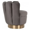 Fauteuil gris faux peau de mouton Mayfair