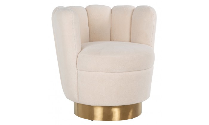 Fauteuil cream faux peau de mouton Mayfair