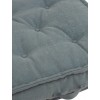 Coussin Bas Coton Bleu