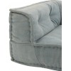 Coussin Bas Coton Bleu