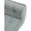 Coussin Bas Coton Bleu