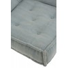 Coussin Bas Coton Bleu