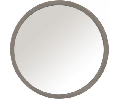 Mroir Rond Bois/Verre Gris