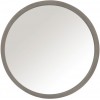 Mroir Rond Bois/Verre Gris