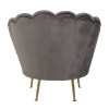 Fauteuil en velours stone/ gold Perla