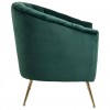 Fauteuil en velours vert  / gold Shelly