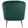 Fauteuil en velours vert  / gold Shelly