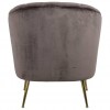 Fauteuil en velours stone / gold Shelly