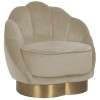 Fauteuil en velours khaki/ gold velvet Olivia