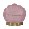 Fauteuil en velours rose / gold velvet Olivia