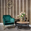 Fauteuil en velours vert  / gold Aurelia