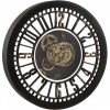 Horloge Chiffres Romains Miroir Antique Noir