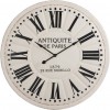 Horloge Antiquite De Paris Chiffres Romains Metal Blanc/Noir 113X7,5cm