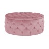 Pouf Lulu Ø100cm Velours Rose