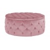 Pouf Lulu Ø100cm Velours Rose