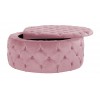 Pouf Lulu Ø100cm Velours Rose